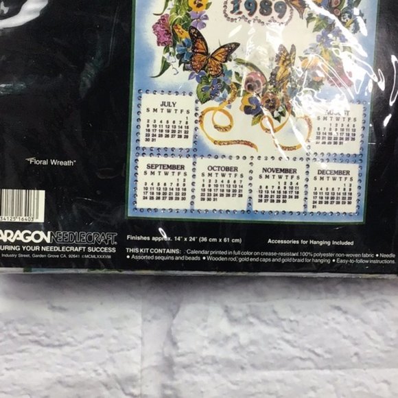 Vintage Paragon sequined Calendar Kit 1989 - Picture 4 of 5